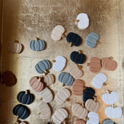 PUMPKINS | orange, white + black